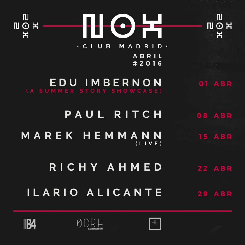 Se presenta el mes de abril de Nox Club 3 nox-abril