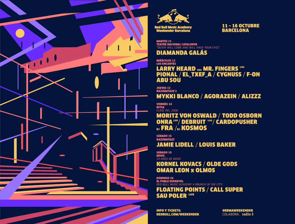 RBMA Weekender presenta su impresionante programación para Barcelona 2 rmwb_kvg_all_f1