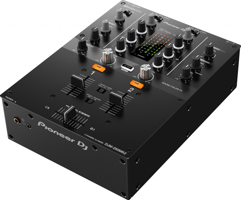 DJM-250MK2 , el nuevo mixer de dos canales de Pioneer DJ 2 djm-250mk2-angle
