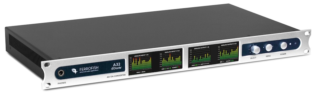Llega el conversor Ferrofish A32 Dante 2 Ferrofish-A32-DANTE-audio-ag-1