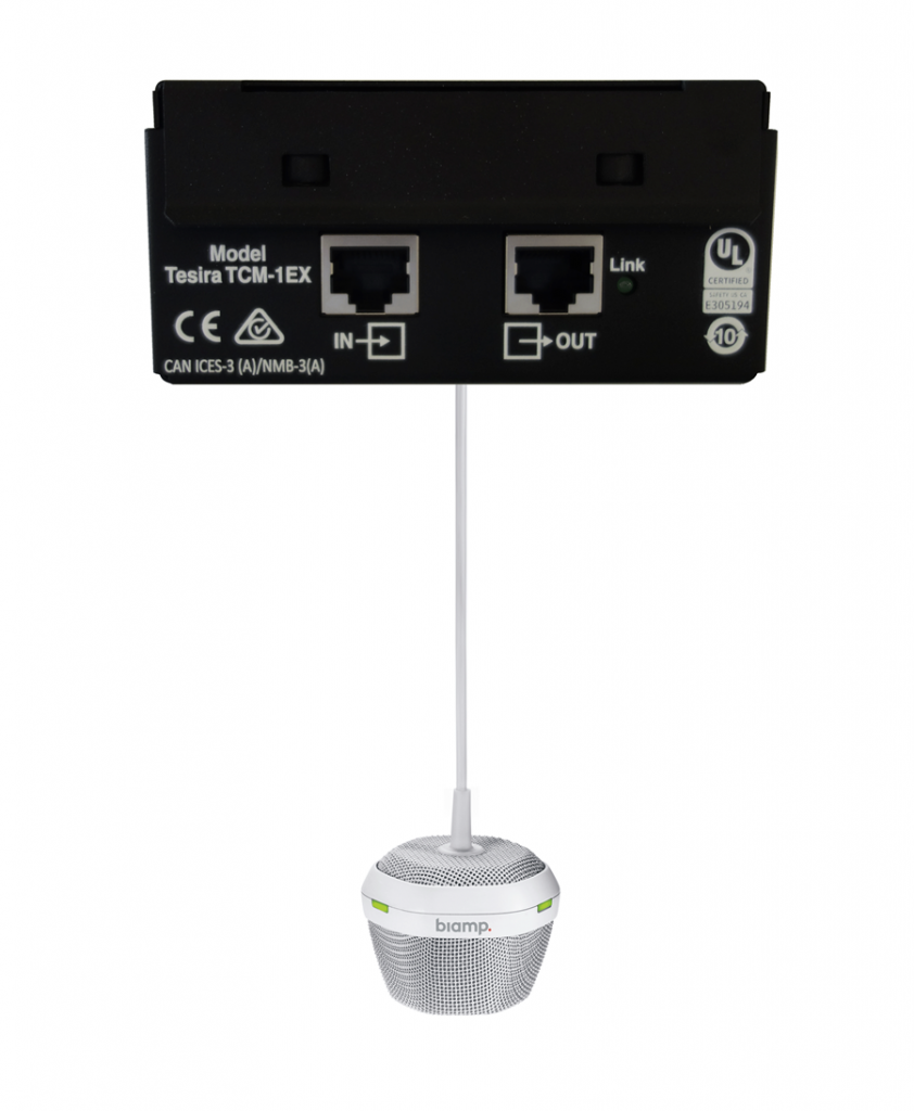 Biamp Systems lleva a las Salas de Conferencia a un nuevo nivel 5 TCM-1EX_frontlow