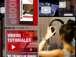 Portada del eBook "Yo, técnico de sonido – El estudio de grabación" con vídeos tutoriales