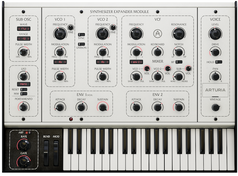 Reedición virtual del clásico Oberheim SEM en su versión SEM V de Arturia, completamente rediseñado.