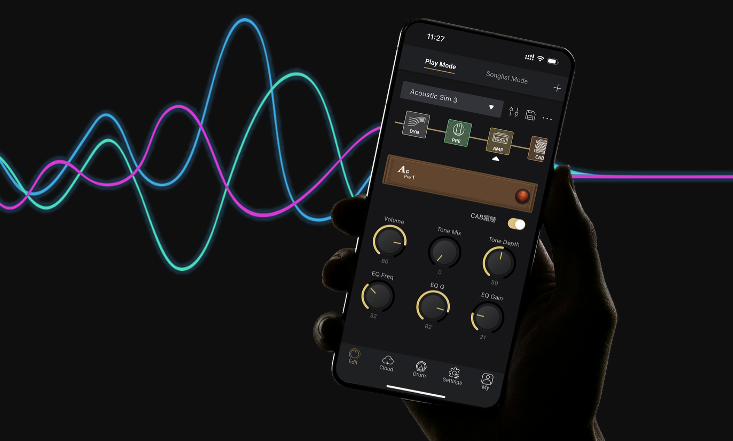 Aplicación Pulze Editor para controlar el Hotone Pulze Mini desde el móvil