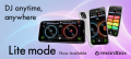 Interfaz del nuevo Lite mode de rekordbox en smartphones iOS y Android