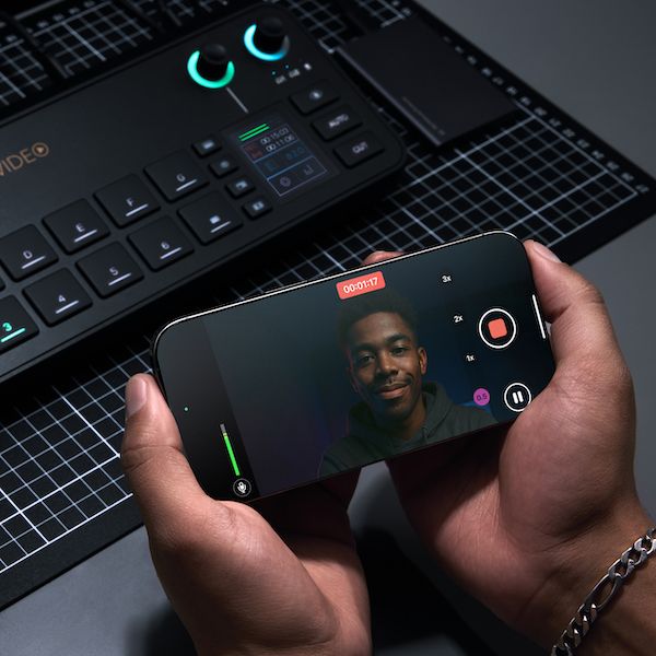 Grabación con iPhone usando RØDE Capture conectado al RØDECaster Video