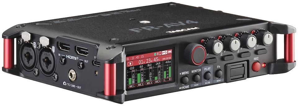 TASCAM FR-AV4 grabador de campo frontal 32-bit