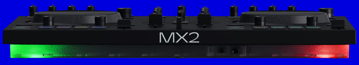 Iluminación frontal del Traktor MX2 con LEDs rojos y verdes