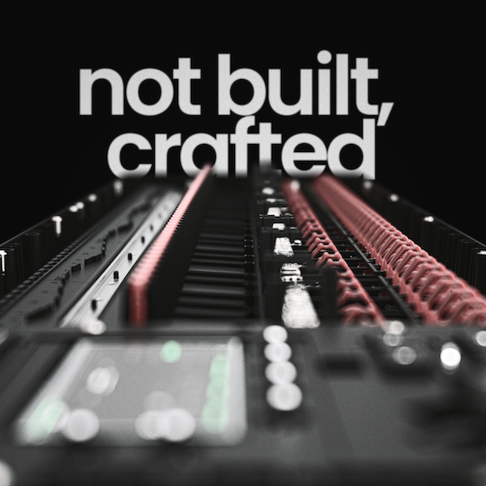 osmose 61 expressive e detalle interno del mecanismo del teclado durante montaje