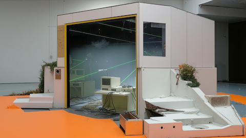 sonar 2026 instalación digital futurista con estética CGI creada por Boldtron