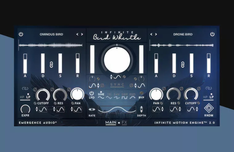 plugins NKS para producción musical con Infinite Bird Whistle de Emergence Audio