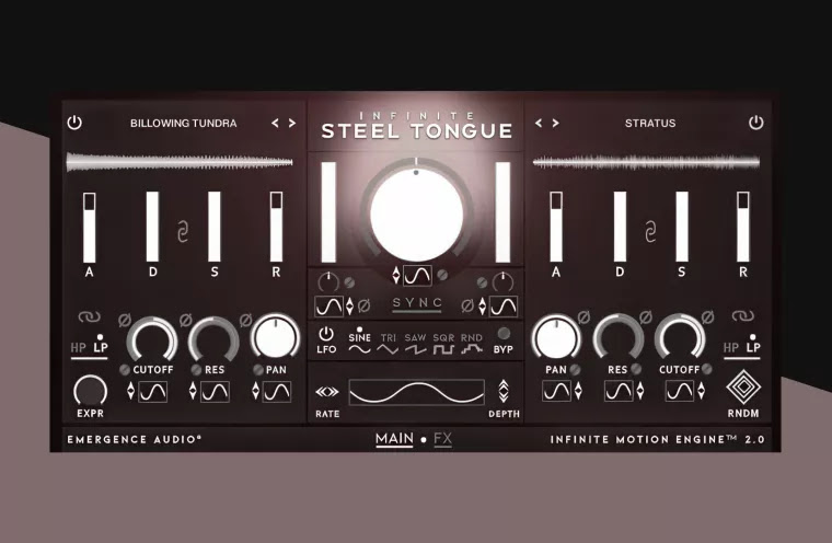 plugins NKS para producción musical con Infinite Steel Tongue de Emergence Audio