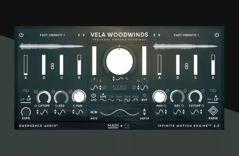 plugins NKS para producción musical con Vela Woodwinds de Emergence Audio