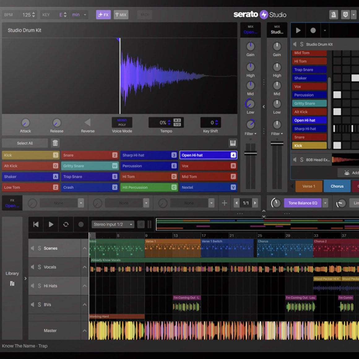 Serato Studio interfaz de producción compatible con AlphaTheta SLAB Serato Studio