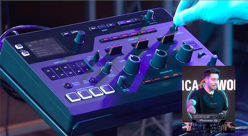 AlphaTheta RMX-IGNITE con Lever FX y efectos por bandas en uso real durante una sesión DJ