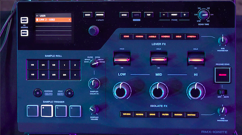 AlphaTheta RMX-IGNITE con sampler integrado, Sample Roll y efectos por bandas para DJ