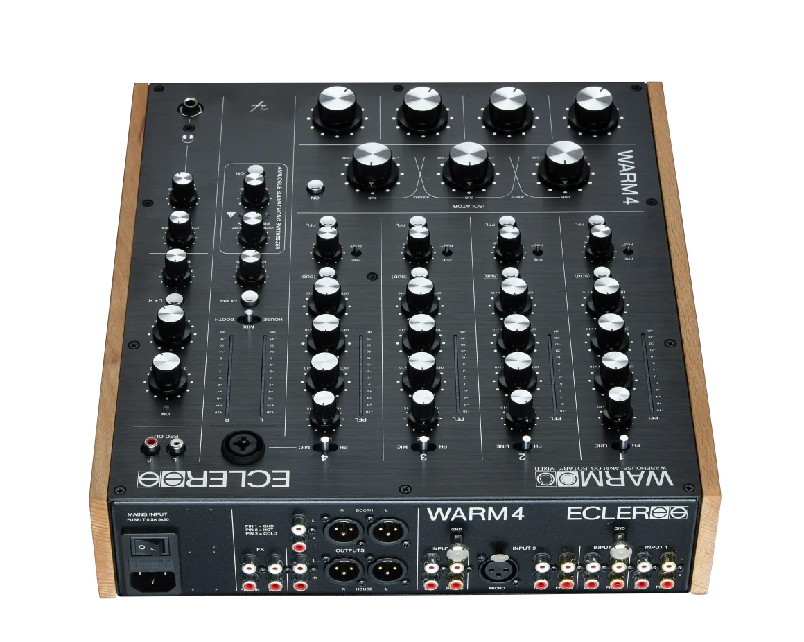 Ecler DJ y la historia de los mixers: así es el documental sobre la marca nacida en Barcelona 13 Ecler DJ WARM4 mixer rotatorio analógico de cuatro canales