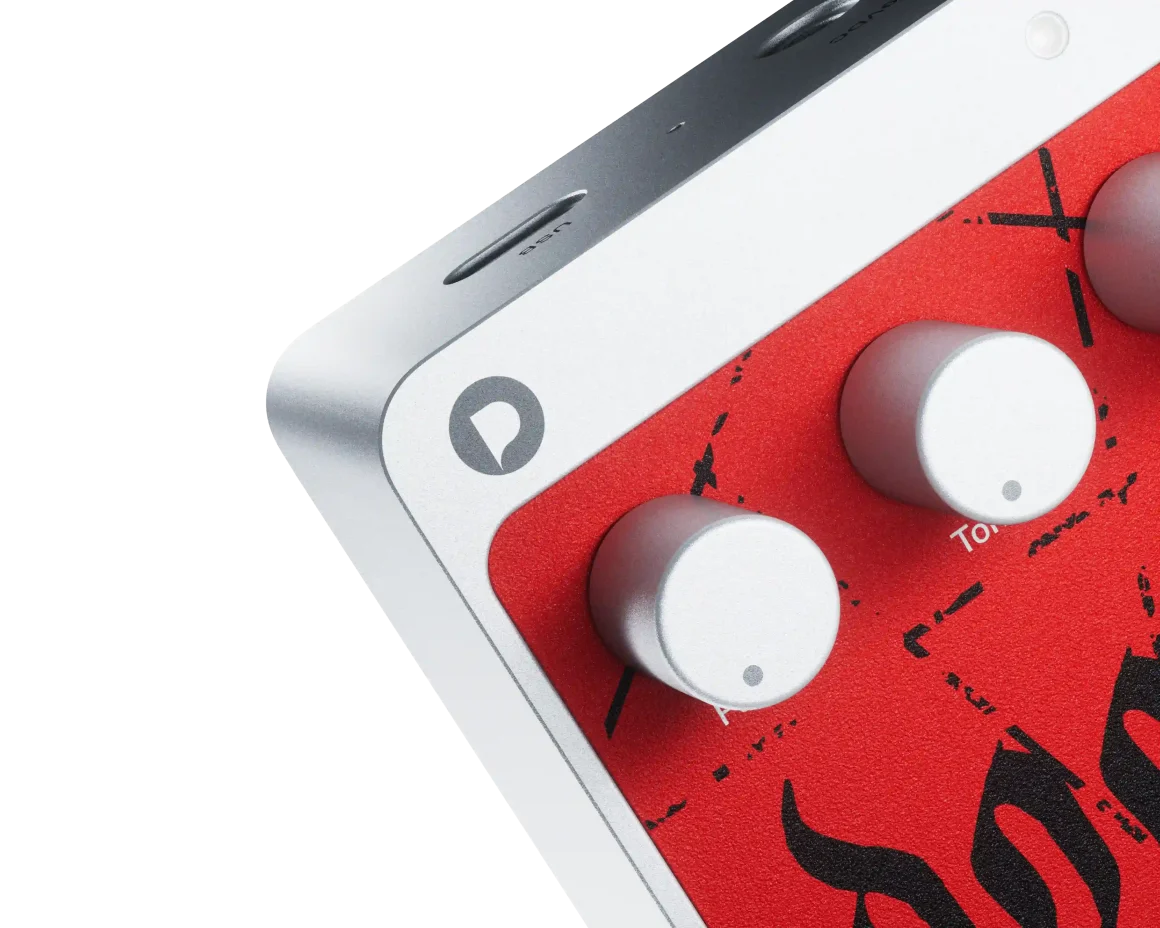 Polyend Endless: el pedal que se programa con IA y texto… y que empieza a interesar a productores. 5 Polyend Endless detalle del diseño y controles del pedal programable con Playground
