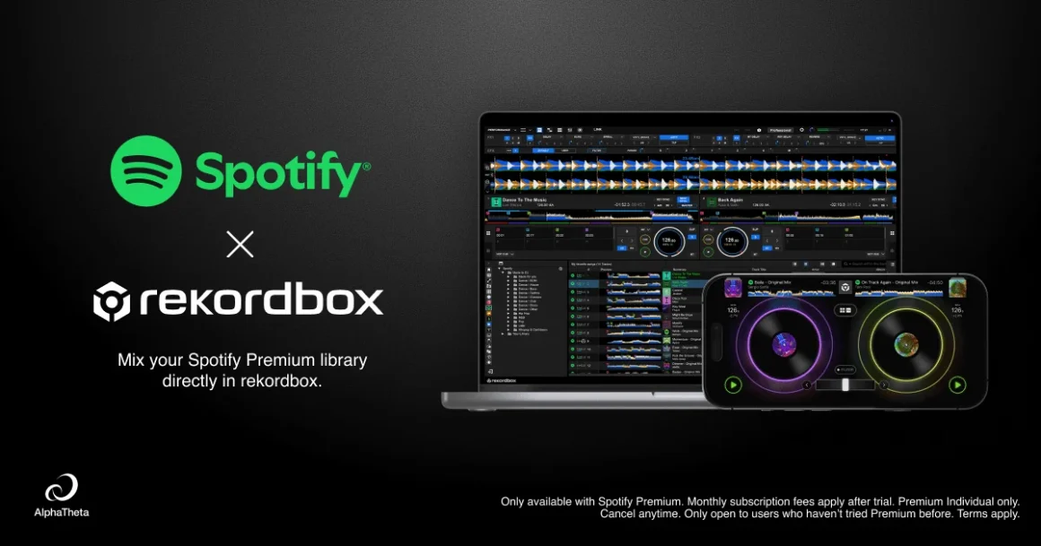 Actualizaciones de rekordbox: AlphaTheta incorpora Spotify, mejoras de seguridad y SoundSwitch 2 Actualizaciones de rekordbox: integración de Spotify Premium en las versiones de escritorio y móvil del software DJ.